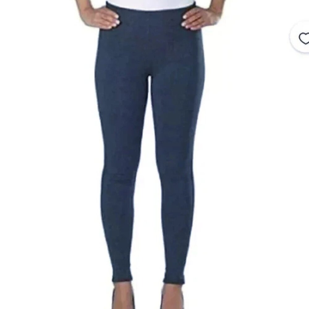 NWT Lady Hathaway French Terry Leggings Dark Blue Women’s Small Stretch Ankle